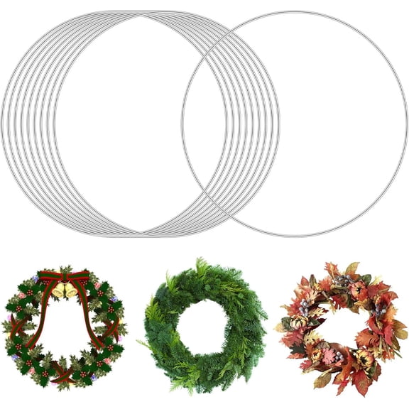 10 Pcs Metal Rings for Crafts, 10 Inch Metal Hoops for Crafts, Macrame Dream Catcher Rings, Smooth Surface for Macrame Hoop, Dream Catchers, Wedding Garlands, and DIY Decor