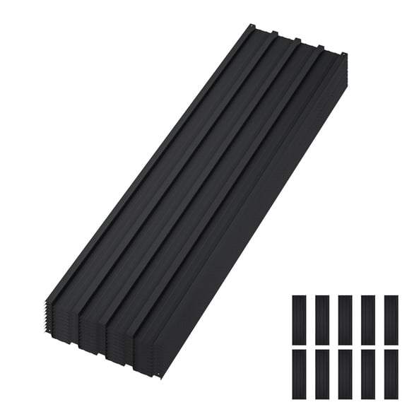 10 Pcs Metal Roofing Panels with Screws – Waterproof Corrugated Galvanized Steel Roof Sheets, Weatherproof & Rust-Resistant for Carports, Sheds, Garages, Patio Covers & DIY Projects, Easy to Install