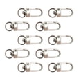 thumbnail image 1 of 10 Pcs Metal Swivels Lobster Clasps Keychain Clasps for Keyrings Findings Crafts Connector Jewelry Making, 1 of 8