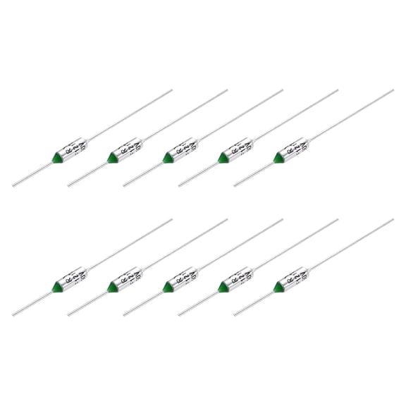 10 Pcs Metal Temperature Thermal Fuse RY121 121 C 249.8 F 15A 250V Cutoff Thermal Fuse for Motor Transformer