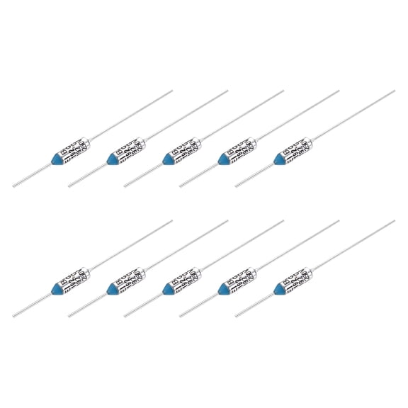 10 Pcs Metal Temperature Thermal Fuse RY192 192 C 377.6 F 15A 250V Cutoff Thermal Fuse for Motor Transformer
