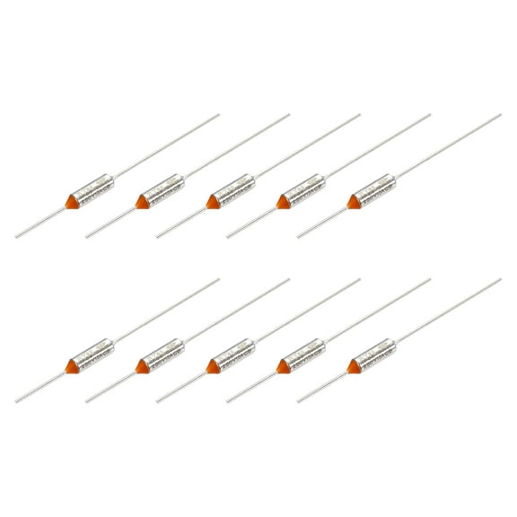 10 Pcs Metal Temperature Thermal Fuse RY85 85 C 185 F 15A 250V Cutoff Thermal Fuse for Motor Transformer