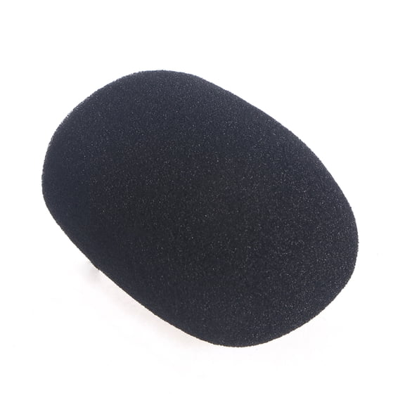 Black Microphone Windshield Sponge Cover Accessories for Standard Headsets 10 Pieces