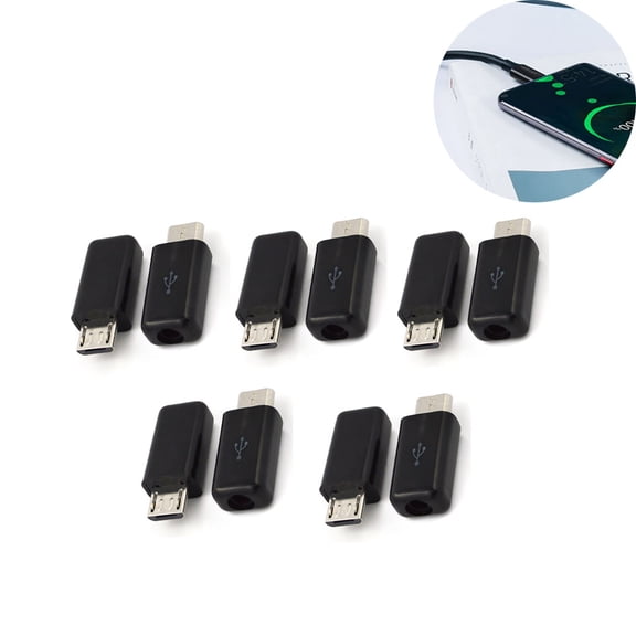 Solder Type USB 2.0 Male Plug 5 Pin Adapters USB Connector Replacement for Fan Power Cord Mouse