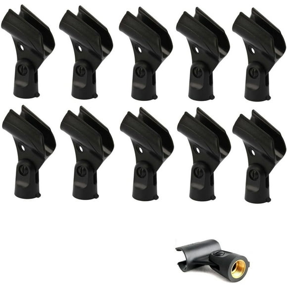 10 Pcs Microphone Clip for Shure Wired SM58 SM57 Mic & other 3/4" inch mics