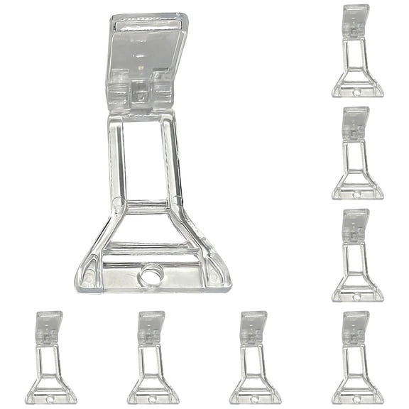 10 Pcs Mini Acrylic Display Easel Holder, Button Display, 1.69 x 0.94 Inch Badge Button Adhesive Base Stands for Badges and Photo Displays
