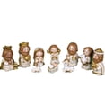 thumbnail image 1 of 10 Pcs Mini Christmas Nativity Set Little People Nativity Set Nativity Scene with Light Miniature Manger 10 Rearrangeable Figurines Decor Religious Figurines Christian Tabletop Decor, 1 of 3