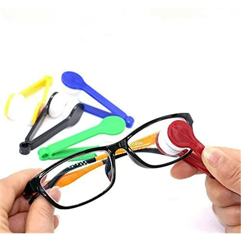 10 Pcs Mini Eyeglass Microfiber Cleaner Soft Brush Cleaning Tool for Sun  Glasses, Spectacles (5 Colors)