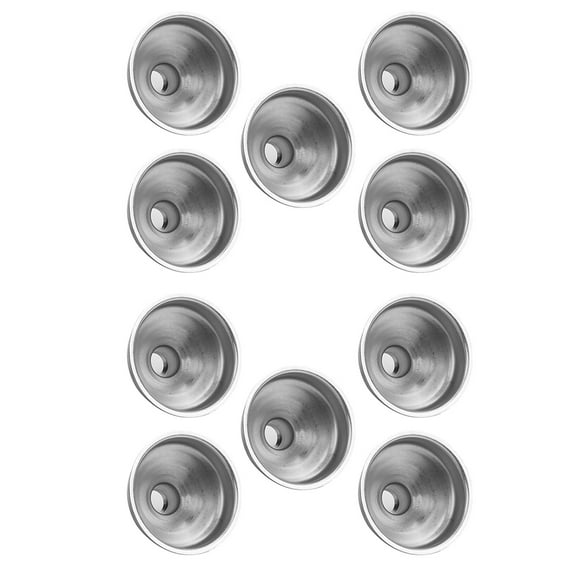 10 Pcs Mini Funnel Multi-purpose Small Metal Flask Stainless Steel Transferring Oil Funnels Travel
