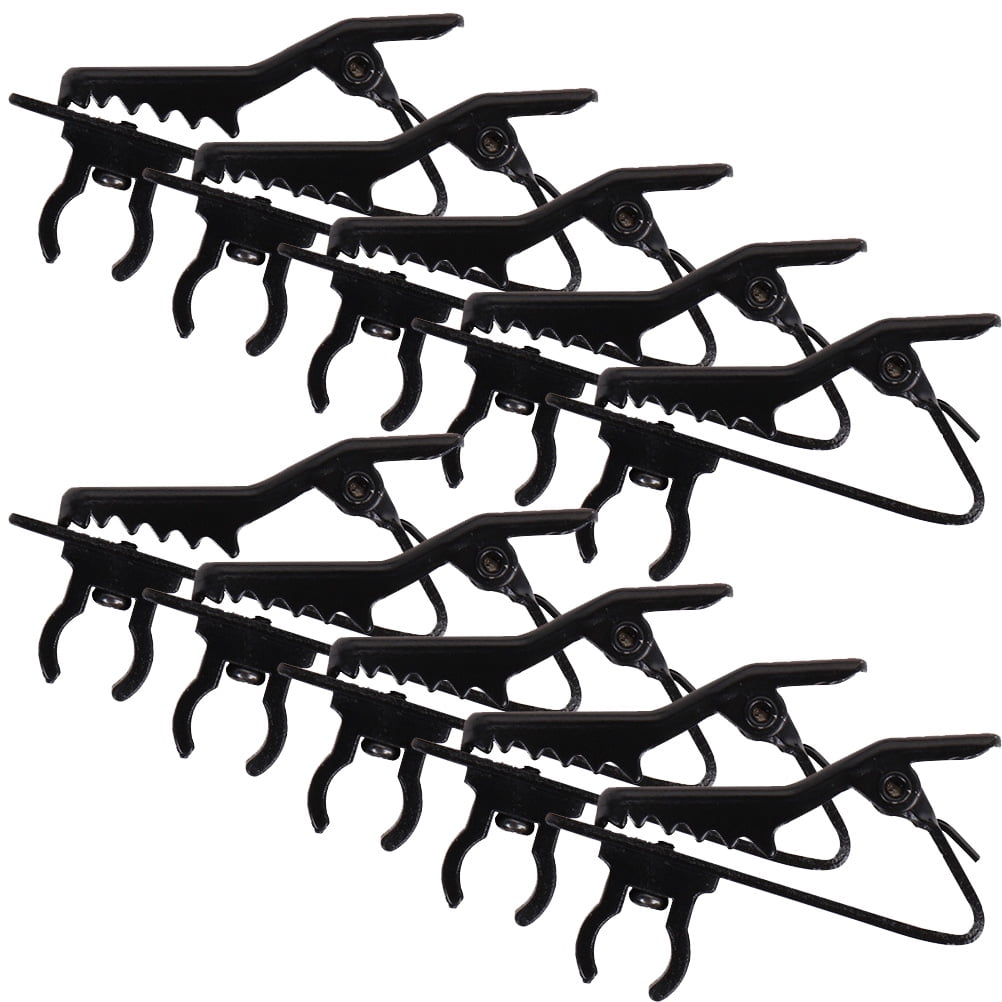 10 Pcs Mini Microphone Cord Clip Wire Clips Microphone Cloth Clip Lapel