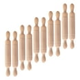 thumbnail image 1 of 10 Pcs Mini Wood Rolling Pin Dumpling for Playdough Tray Decorations Toy Set Child, 1 of 6