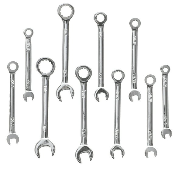 10 Pcs Mini Wrench Car Repair Open End Autobody Tools Set Steel Metric Wrenches