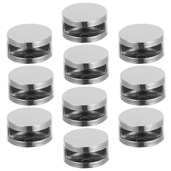 10 Pcs Mirror Clip Round Mirror Glass Clips Clamps Holder Mirror Holders for Wall Mirror Glass Clips Cabinet Shelf Clips