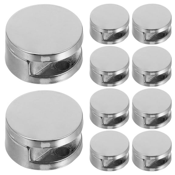 10 Pcs Mirror Clip Round Mirror Shelf Brackets Heavy Duty Mirror Holder Clips Cabinet Shelf Clips