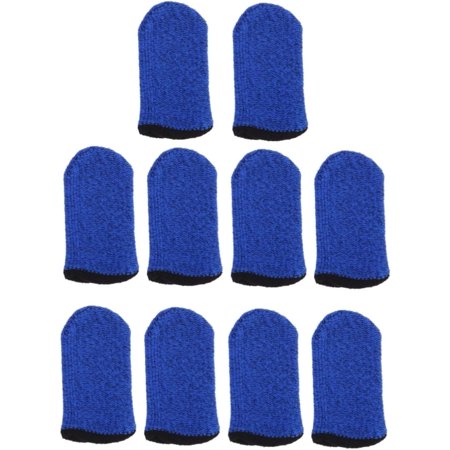 10 Pcs Mitten Thumb Sleeve Finger Sleeve for Gaming Fingertip Cover Game Finger Touch Cover Gaming Finger Thumb Cots Screen Touch Finger Cover Anti-swaeat Finger Cover Protector