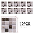 thumbnail image 1 of 10 Pcs Mosaic Tile StiforCKers StiforCK Bathroom Kitchen Home Wall Decal Self-adhesive, 1 of 7