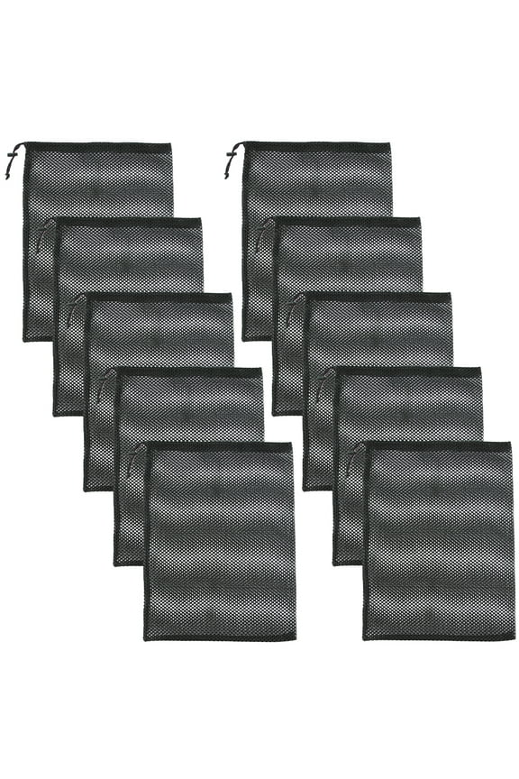 10 Pcs Multi-purpose Mesh Drawstring Bag for Home Use Net Bags Laundry Storage Garment Small Pouches Convenient Polyester Vegetable Travel