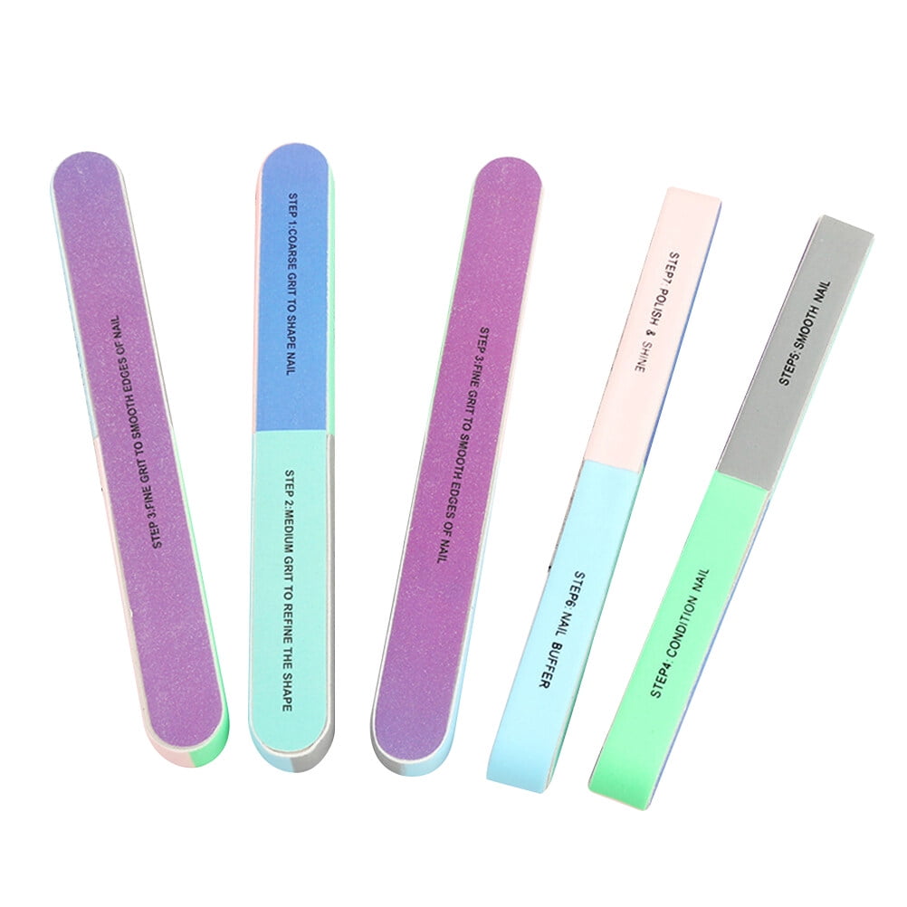 10 Pcs Nail Files Polisher Buffer Block for Natural Nails Polishes
