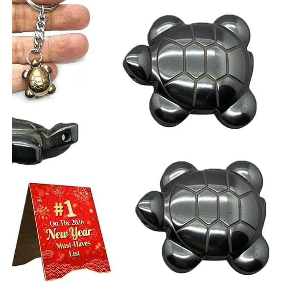 10 Pcs Natural Pyrite Crystal Turtle Figurine, Mini Carved Healing Stone Tortoise Animal Statue for Meditation Desk Decor DIY Crafts Collection Gift