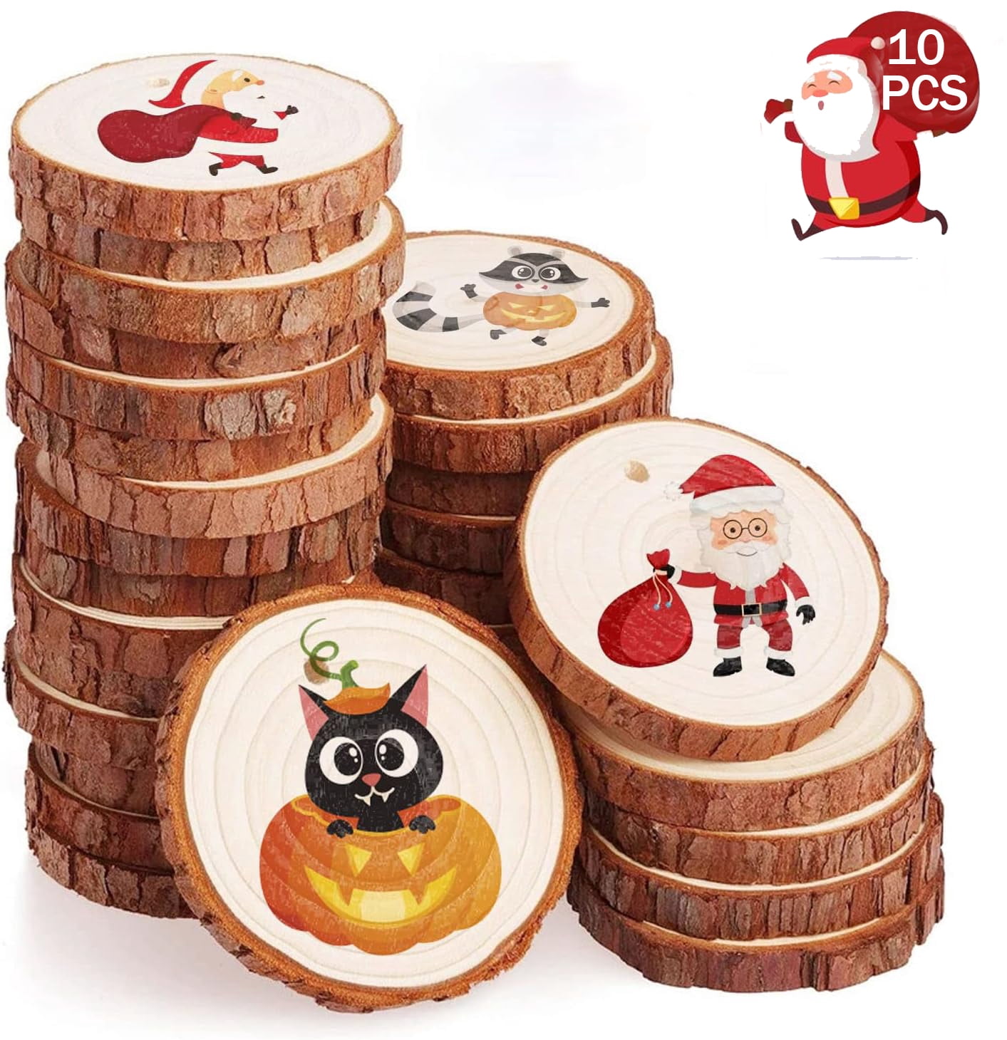 Unfinished Flying Bats Wood Cutouts – 20Pcs DIY Wooden Shapes With Twine For Halloween, Christmas, Party Decor - View #7