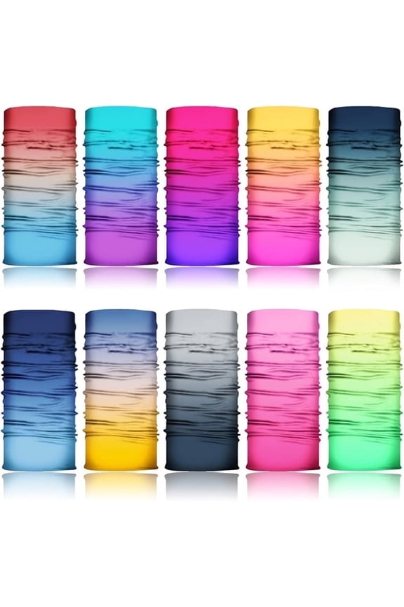 10 Pcs Neck Gaiter Face Mask,Hiking Gaiters for Women Fishing Neck Gaiter for Men UV Protection,Neck Bandanas for Men