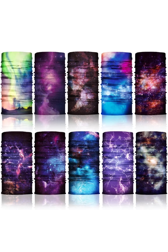 10 Pcs Neck Gaiter Face Mask,Hiking Gaiters for Women Fishing Neck Gaiter for Men UV Protection,Neck Bandanas for Men