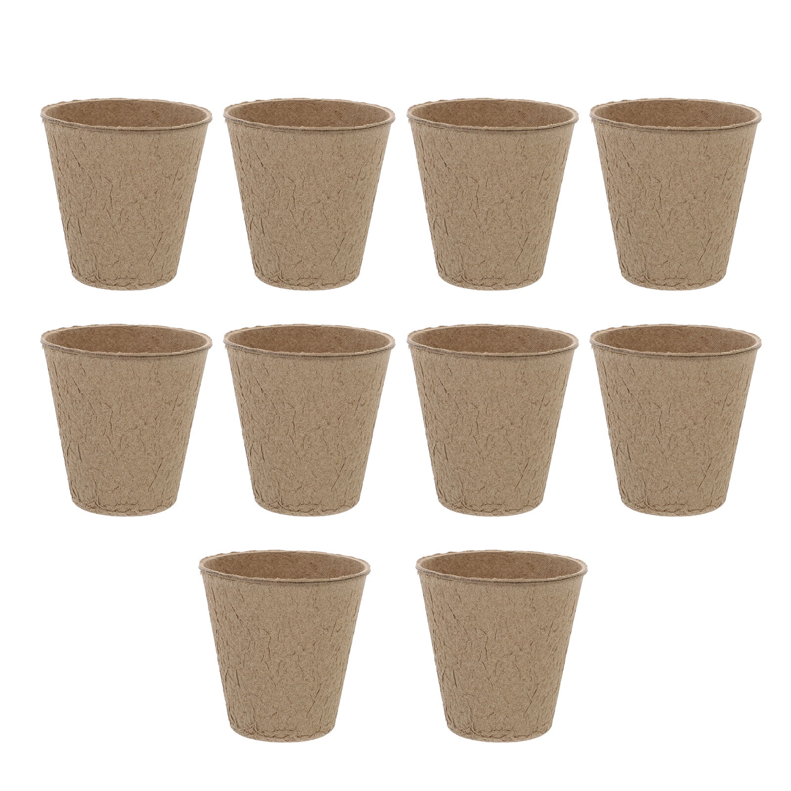 10 Pcs Nursery Cup Garden Paper Pot Plant Plants Container Small ...