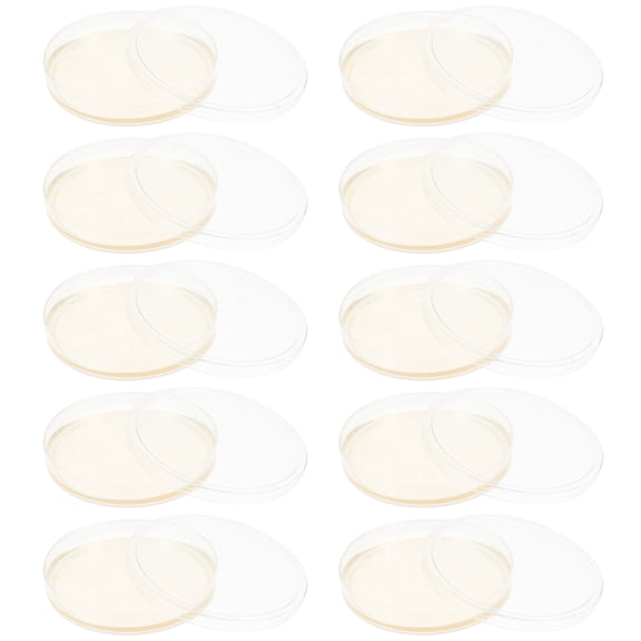 USHOBE 10Pcs Professional Design Agar Plates for Laboratory Experiment and Tissue Culture