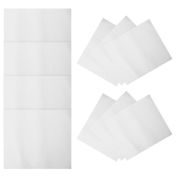 KALLORY  White Cotton Artist Painting Sheets for Hobbyists and Students 10Pcs