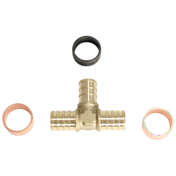 10 Pcs PB 1/2 inch x 1/2 inch PB x 1/2 inch Pex Tee, 26-5-8=10XX