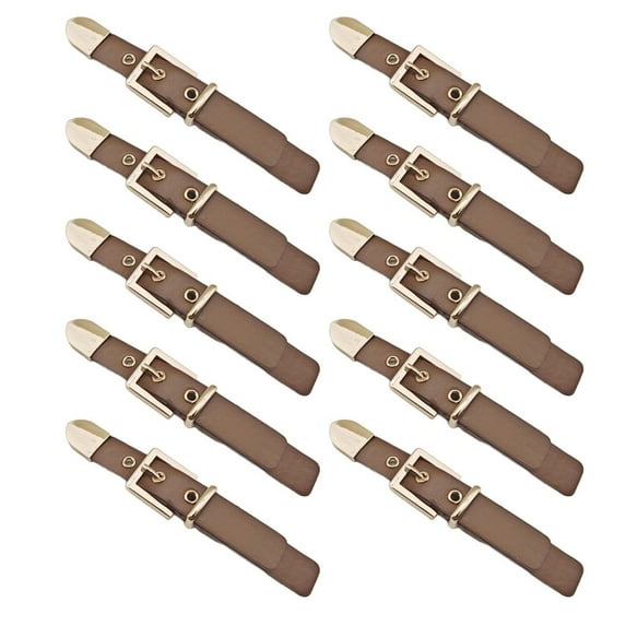 10 Pcs PU Leather Sew-On Toggles Closures Toggles Button Jackets Buckles Sewing Accessories for Coat Jackets DIY Craft