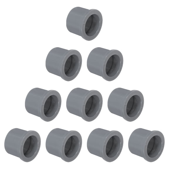 10Pcs DWV Reducer Bushing 1" x 25/32" (Socket x Socket) Thread Coupling Connectors for Pipe Connecting Home Sewer Plumbing, Grey