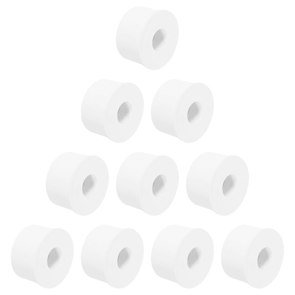 10Pcs DWV Reducer Bushing 2-1/2" x 1" (Socket x Socket) Thread Coupling Connectors for Pipe Connecting Home Sewer Plumbing, White