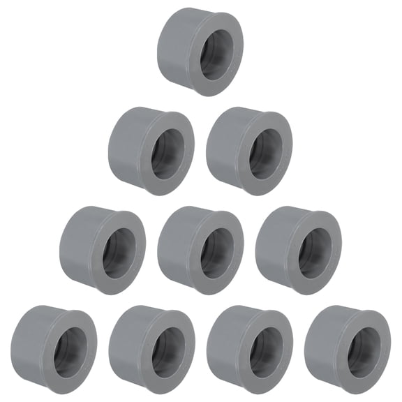 10Pcs DWV Reducer Bushing 2-1/2" x 2" (Socket x Socket) Thread Coupling Connectors for Pipe Connecting Home Sewer Plumbing, Grey