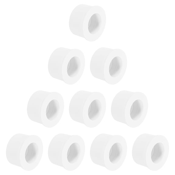 10Pcs DWV Reducer Bushing 2" x 1-1/4" (Socket x Socket) Thread Coupling Connectors for Pipe Connecting Home Sewer Plumbing, White