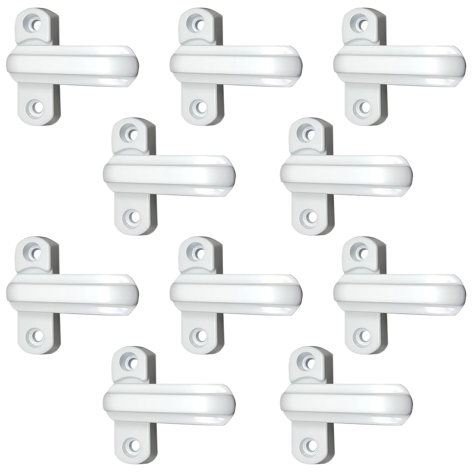 10 Pcs PVC T-Shape Window Locks, White Aluminum Alloy UPVC Window Locks ...