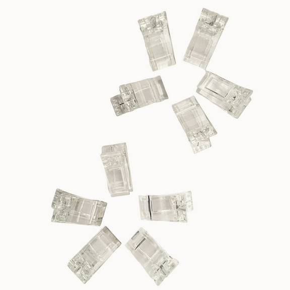 10 Pcs/Pack Nail Construction Fixation Clip Transparent Nail Tips Fixing Clip Nail Extension Beauty Plastic Clamps