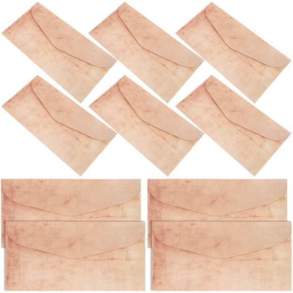 10 Pcs Packaging Stickers Greeting Cards Envelope Set