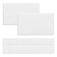 10 Pcs Panel Cover Plug Cover Plate White Light Switch Cover Plate Wall