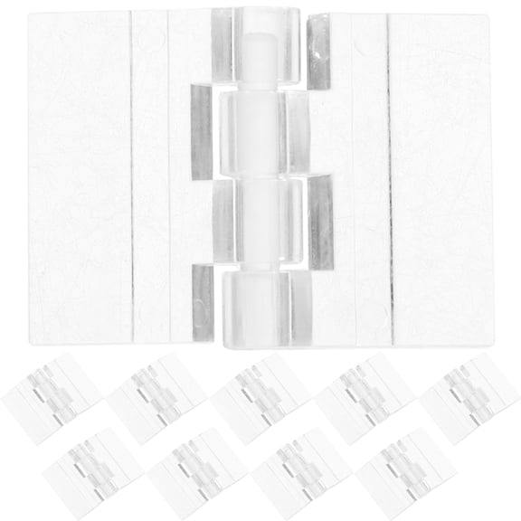 10 Pcs Acrylic Hinges for Glass Pantry Organizers and Storage Cabinet
