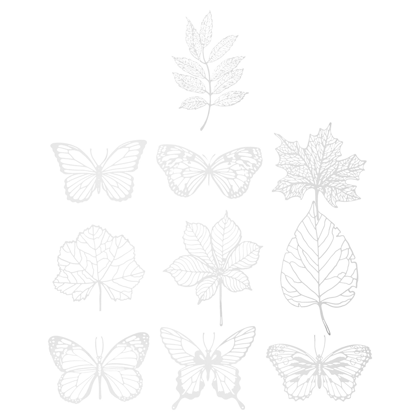 10 Pcs Paper Painting Stencils Cyanotype DIY Material Template