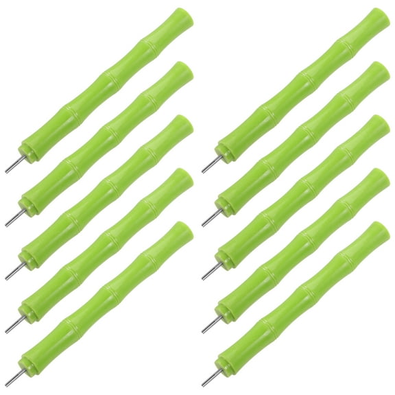 10Pcs DIY Paper Rolling Tools Handmade Quilling Pens for Decor Green Color