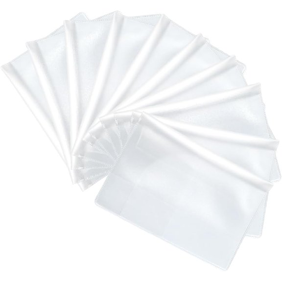 10 Pcs Passport Cover Clear Waterproof PVC Plastic Frosted Passport Protector Case ID Card Holder Sleeve Thin Credit Card Travel Document Organizer Covers for Women Men 7.4 x 5.3 Inch Clear