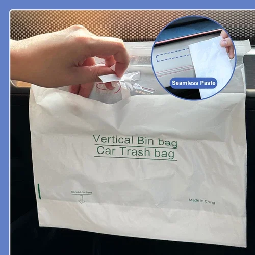 10 Pcs Pe Pp Disposable Car Trash Bag Bin Home Vomit Bag For Car Office Inside