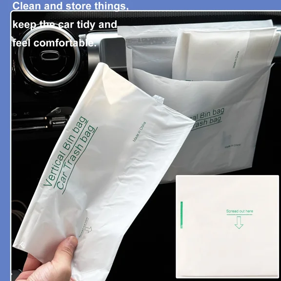 10 Pcs Pe Pp Disposable Car Trash Bag Bin Home Vomit Bag For Car Office Inside