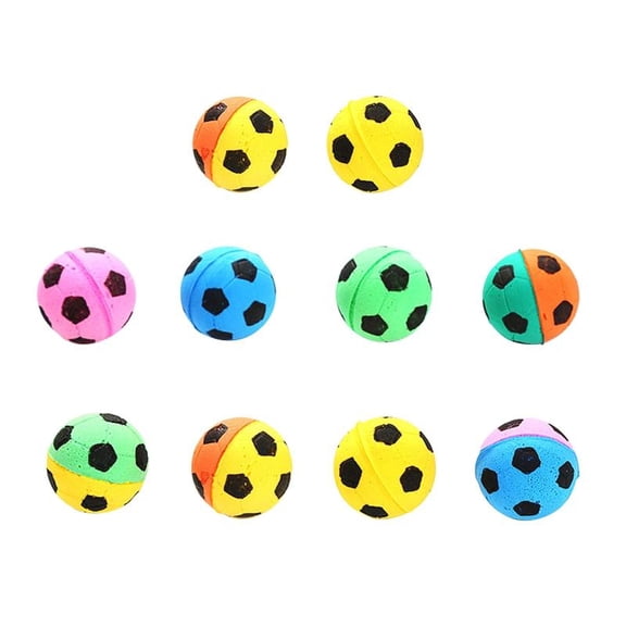 10 Pcs Pet Toy Latex Ball Kitten Ball Toy Soft Ball Kitten for Chase Chew Toy