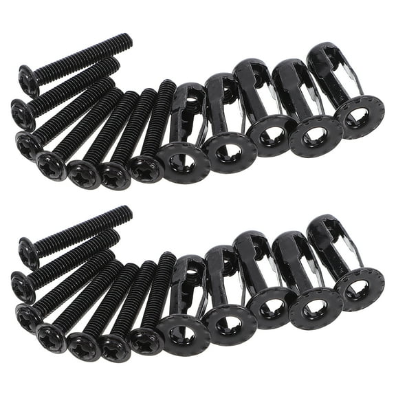 10pcs Hollow Door Anchors and Screws Expandable Petal Shape Metal Threaded Inserts Nuts