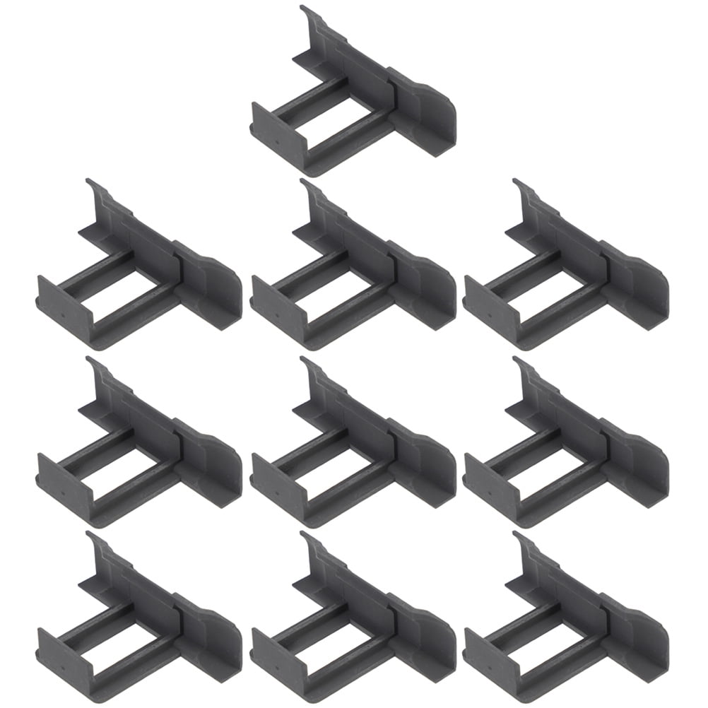 10 Pcs Photovoltaic Panel Drainage Buckle Basin Sink Water Black
