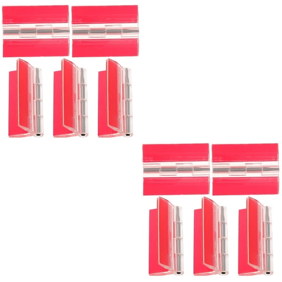 10 Pcs Piano Hinge Self-adhesive Kitchen Cabinet Hinges Aquarium Lid for Glass Acrylic