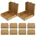 thumbnail image 1 of FRCOLOR Brown Paper Small Pizza Boxes for and Sturdy Takeout Containers 10pcs, 1 of 6